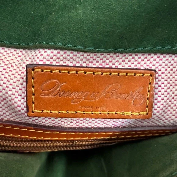 Dooney & Bourke Pebbled Florentine Satchel - Taupe & Chestnut - Picture 8 of 10